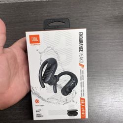 JBL Endurance Peak III In Ear Wireless Headphones - Black