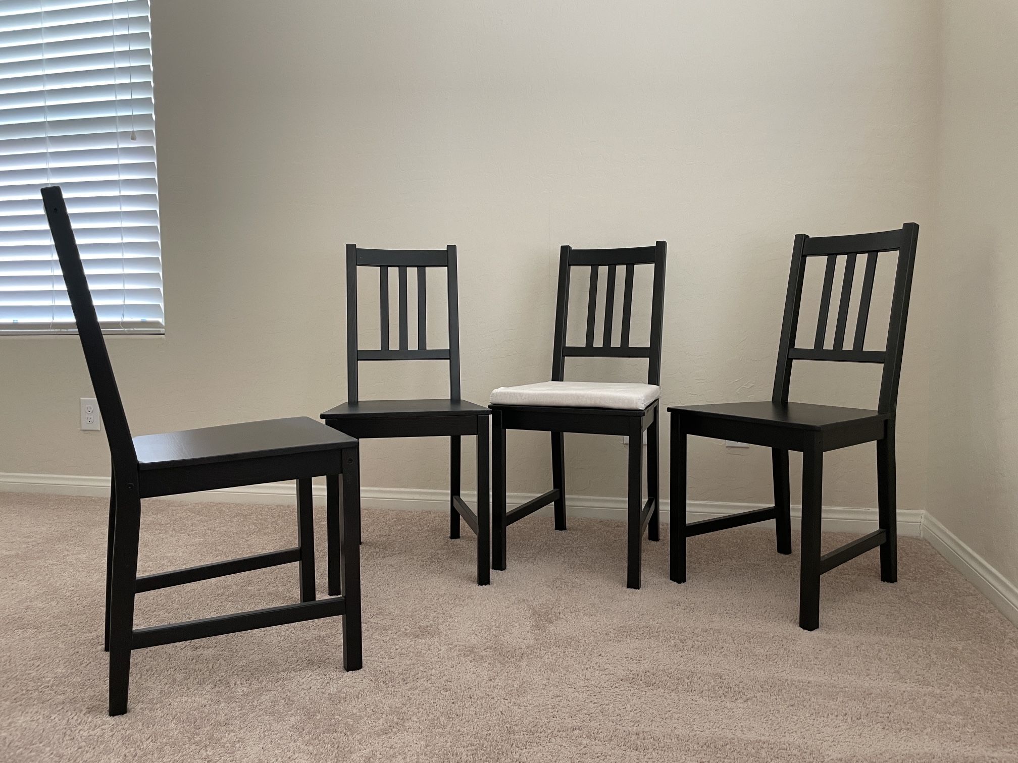 Wood Chair Ikea Stefan Chair Black IKEA STEFAN Chairs (Set Of Four