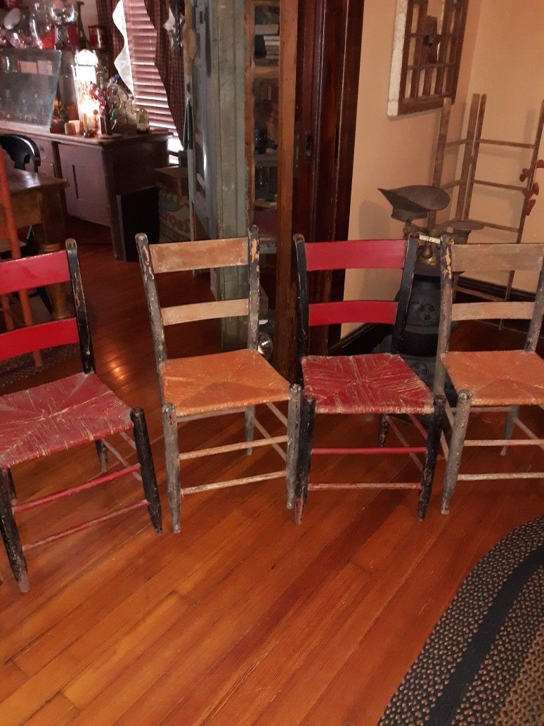Antique Farm Chairs