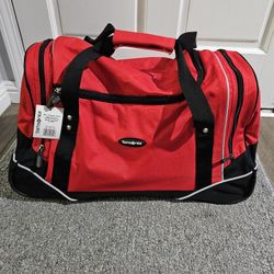 Red Samsonite Duffle Bag