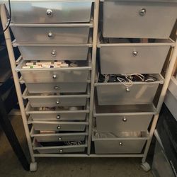 Large Multi Tier Metal Utility Cart