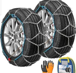Snow Tire Chains for Light Truck SUV Pickup Trucks , Set of 2