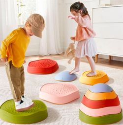 Tiny Land Stepping Stones for Kids, 5pcs Non-Slip Balance Toddler Toys
Sensory Stepping Stones for Toddlers 3-5 to Promote Balance, Coordination, and