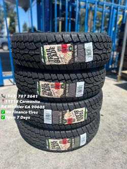 225/75/16 LT Atturo All Terrain New Set of Tires Installed and Balanced Set de Llantas Nuevas Instaladas y Balanceadas
