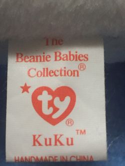 Rare Beanie Baby KuKu with errors and Princess Diana retired beanie baby 1st edition 1997