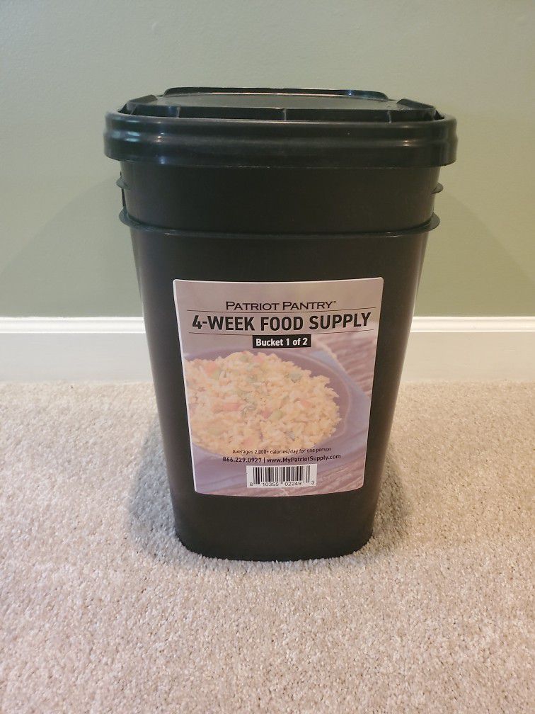 Patriot Pantry 2-Week Food Supply, Single Sealed Bucket