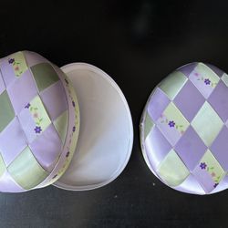 New Satin Ribbon Egg Shaped Boxes From Sees Candy Easter