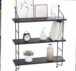 3-Tier Shelves Wall Mounted Display Shelf Storage Holder Rack