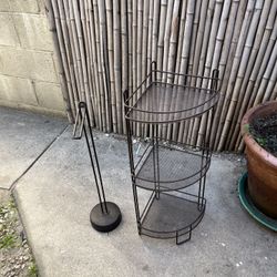 Bathroom Organizer with Toilet Paper Storage and Holder – 2-Piece Set  Maximize your bathroom storage with this two-piece bathroom organizer set, incl