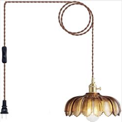 Glass Pendant Light Vintage Light Fixtures, Glass Pendant Lights X(29)