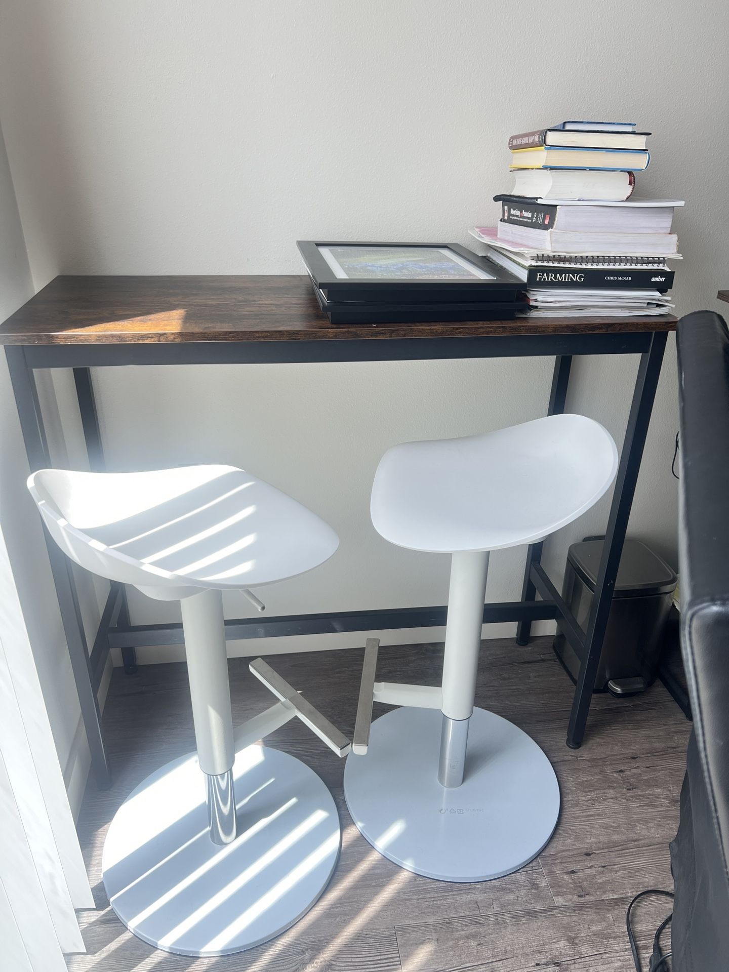 A Pair Of High Chair With Table