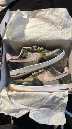 Camo pink and white Air Force’s 1s