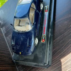 Mounted Ferrari car model