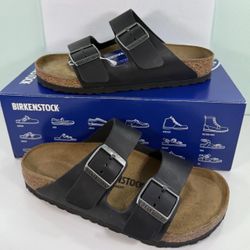 New Birkenstock Women’s Men’s Arizona BS Black Regular Fit Sandals - Size 37/39