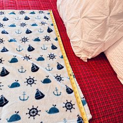 Newborn blanket, perfect for the cold weather that be coming up by the end of the year