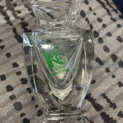 Glass And Silver Bottle