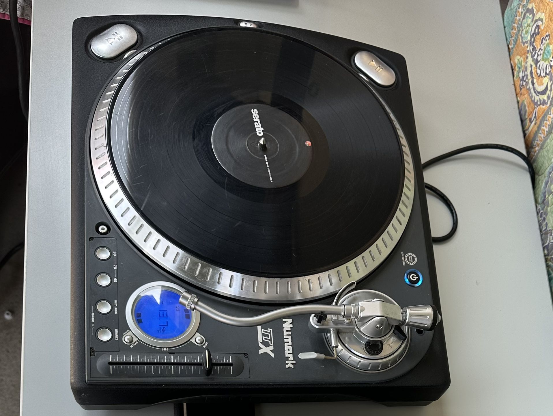 NUMARK TTX PROFESSIONAL DIRECT-DRIVE TURNTABLE W Dust Cover N Vinyl #2