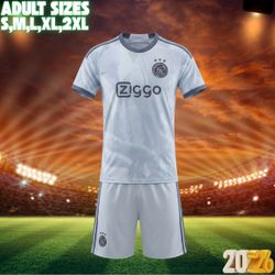 Ajax Amsterdam 2026 Light Blue Soccer Uniform Set – Jersey & Shorts S-2XL