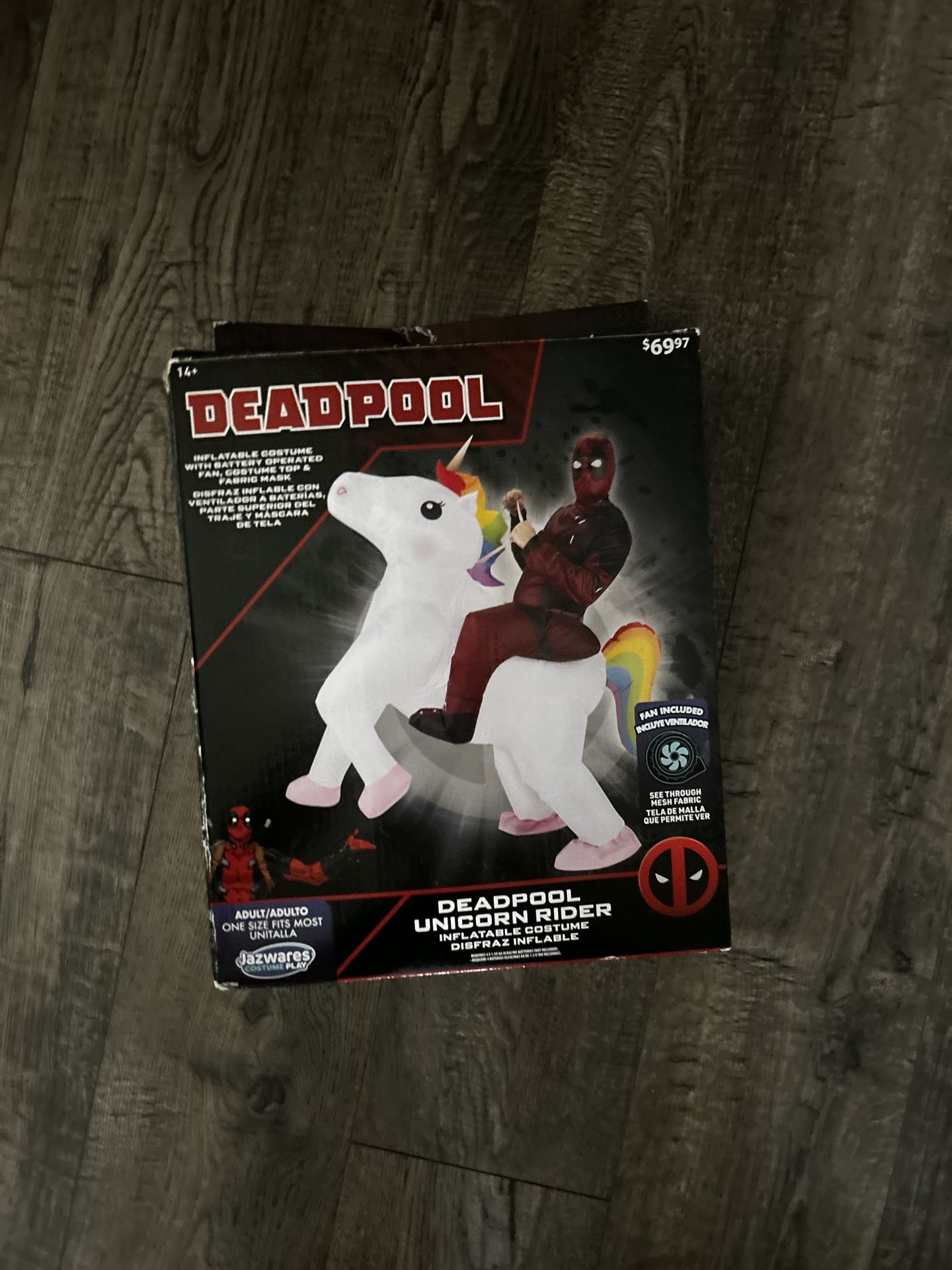Deadpool Unicorn Rider Inflatable Costume
