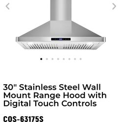 30” Ducted Range Hood