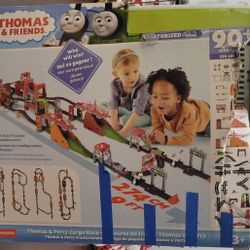 Fisher-Price Thomas & Friends TrackMaster Thomas & Percy's Cargo Race Train Set