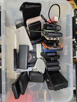 Lot of Portable Power Banks Mixed Brands