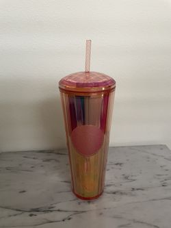 Starbucks Pink Iridescent Dome Lid