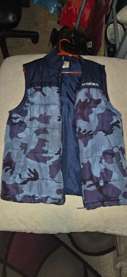 Ecko Unltd Blue Camo Puffer Vest