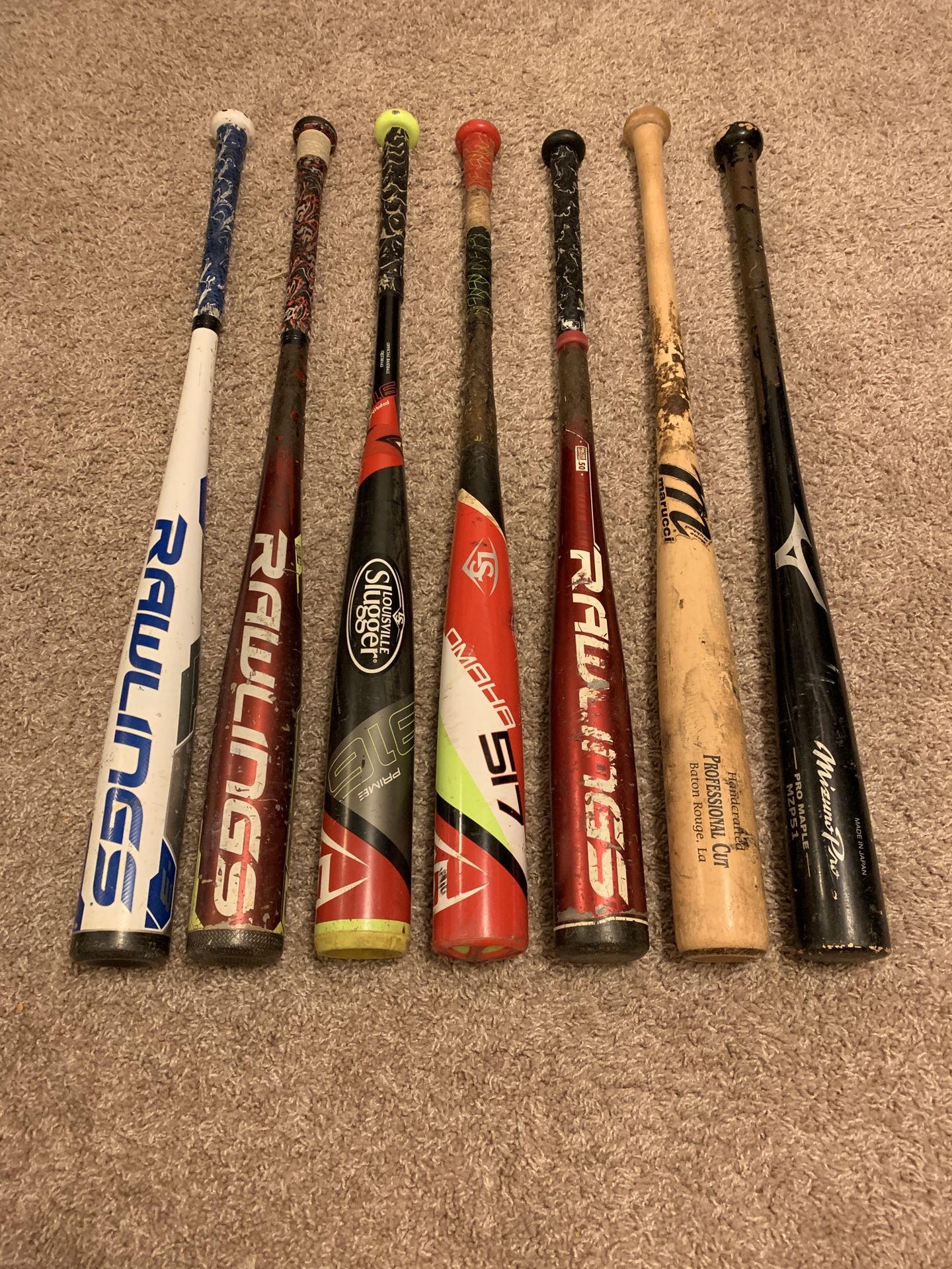Wood and BBCOR Baseball Bats
