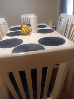 Dinner table set 8 chairs and cabinets