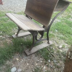 Antique school desk