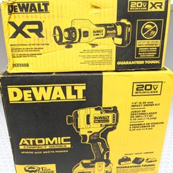 20V Max DeWalt ATOMIC Impact Combo + XR Drywall Cut Off Tool 