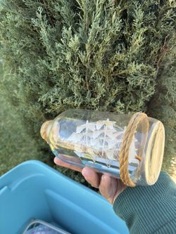 Gorch Fock Sailing Ship In A Glass Bottle 