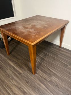 Dining table solid wood with extension