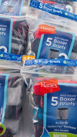Boy's Boxers Briefs Size small 6-8 large 14-16 and XL 18-20