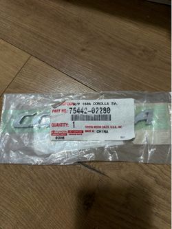 Toyota 75(contact info removed)0 No.2 Luggage Compartment Door Name Plate 2014-2019 Toyota Corolla (contact info removed)