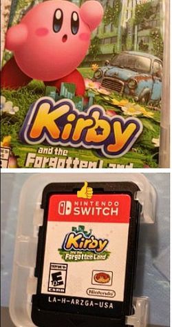 Kirby And the Forgotten Land. Switch game with case
