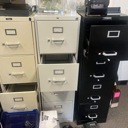 6 Filing Cabinets 