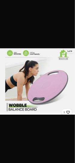 Pink Board Balance Trainer Portable Rehabilitation Equipment w/Gym Grip Handles 13 $15