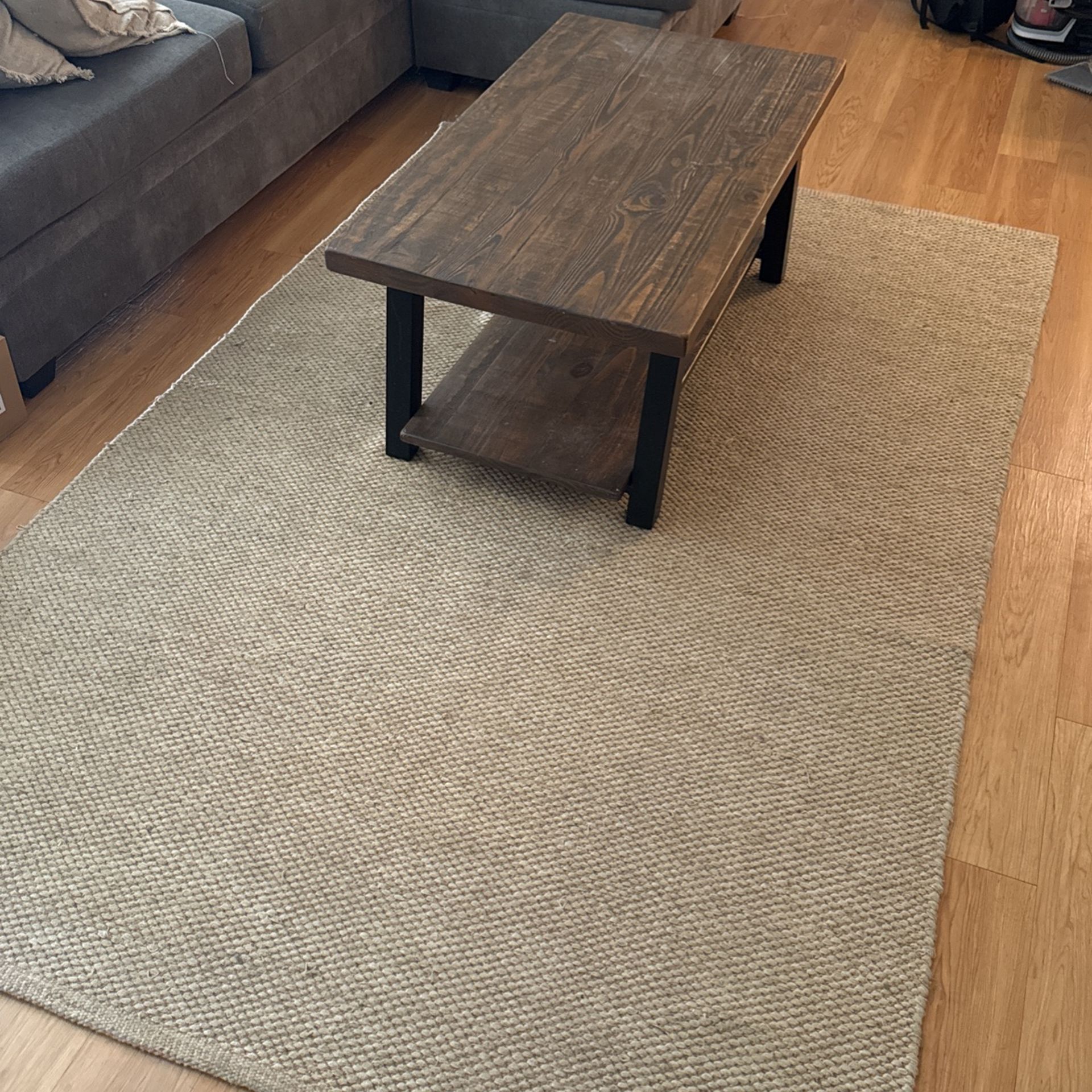 Coffee Table And Area Rug