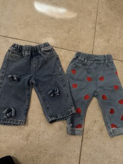 6-9 Months Baby Girl Jeans 