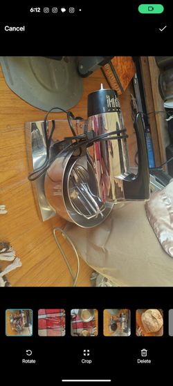 Chrome Electric Hand Mixer with Bowl sunbeam