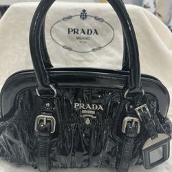 PRADA Vernice Gaufre Handle Bag - Perfect Condition - Originally $1450.  Asking $695