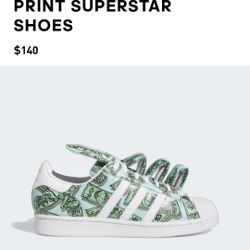 Adidas Jeremy Scott Money Print Superstar Shoes