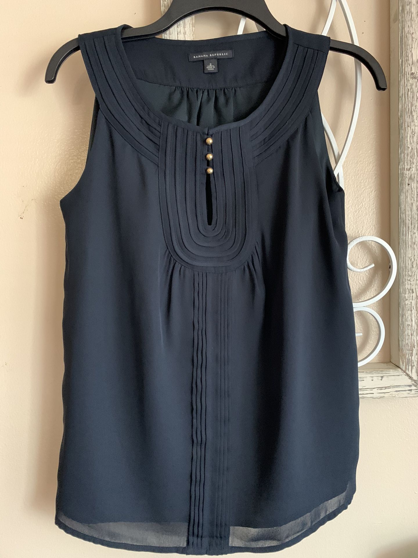Two Sleeveless Blouses Size 2