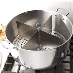 Olla Vaporera De 32qt Con Separador Y Divisor Princess House 