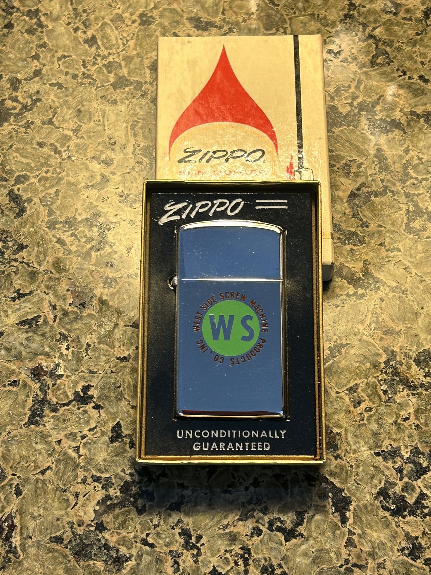 Vintage Zippo Lighter West Side Screw Machine