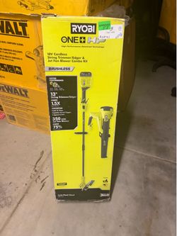 Ryobi weed eater and blower kit