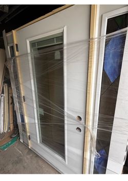 Exterior Door with sidelites out swing