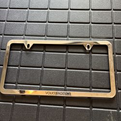 VW Chrome License Plate Holders